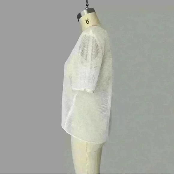 DKNY  Mesh Fabric Crew Neck Tee Size S - Picture 3 of 5